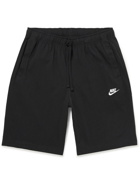 Nike - Sportswear Club Cotton-Jersey Drawstring Shorts - Black