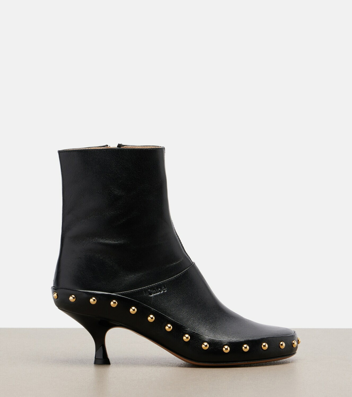 Chloé Junie studded leather ankle boots