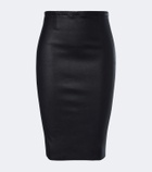 Stouls Gilda leather midi skirt
