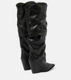 Alexandre Vauthier Faux leather knee-high boots