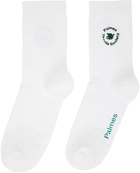 Palmes Two-Pack White Mid Socks