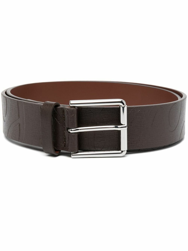 Photo: PAUL SMITH - Embossed Logo Leather Belt