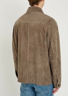 Frame Chore Suede Overshirt Taupe