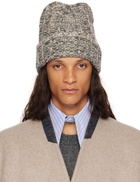 Maison Margiela Gray & Beige Shetland Wool Beanie