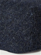 Anderson & Sheppard - Herringbone Wool-Tweed Flat Cap - Blue