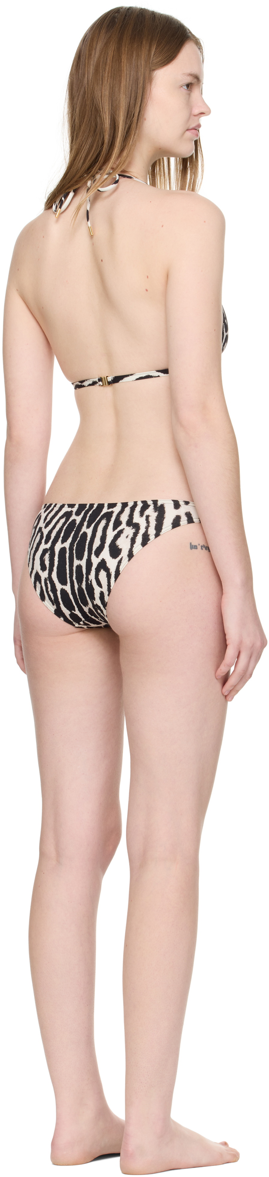 TOM FORD Black & Off-White Triangle Bikini