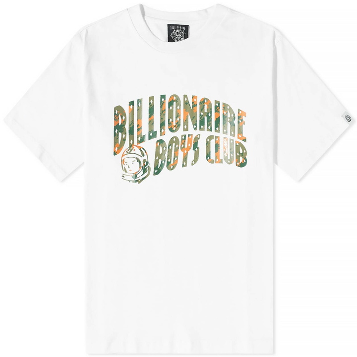 Photo: Billionaire Boys Club Men's Camo Arch Logo T-Shirt in White