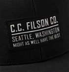 Filson - Logger Appliquéd Waxed-Cotton Baseball Cap - Black