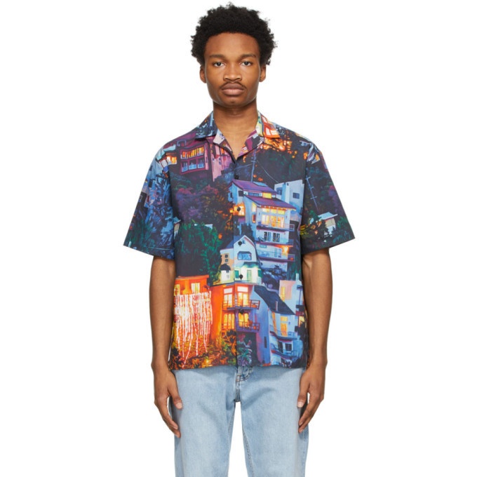 Photo: MSGM Multicolor Seth Armstrong Edition Graphic Short Sleeve Shirt
