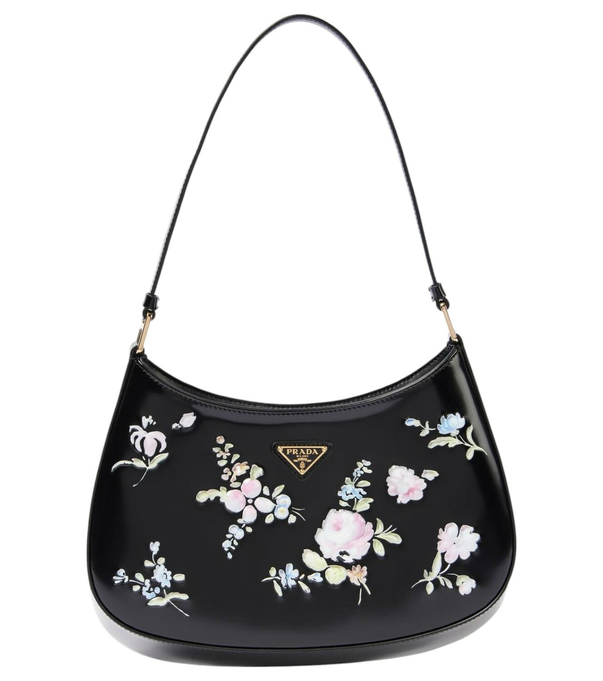 Prada Prada Cleo floral leather shoulder bag Prada