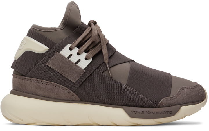 Photo: Y-3 Taupe Qasa High Sneakers