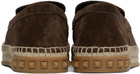 Valentino Garavani Brown Leisure Flows Espadrilles