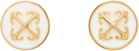 Off-White Round Arrow Earrings