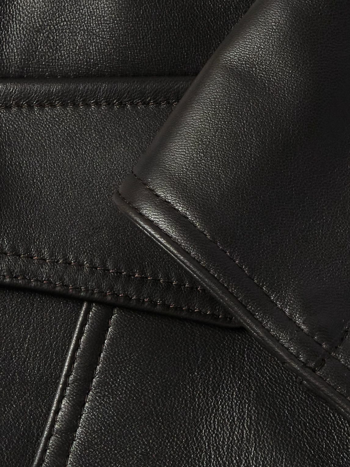 Stòffa - Plongé Leather Jacket - Brown