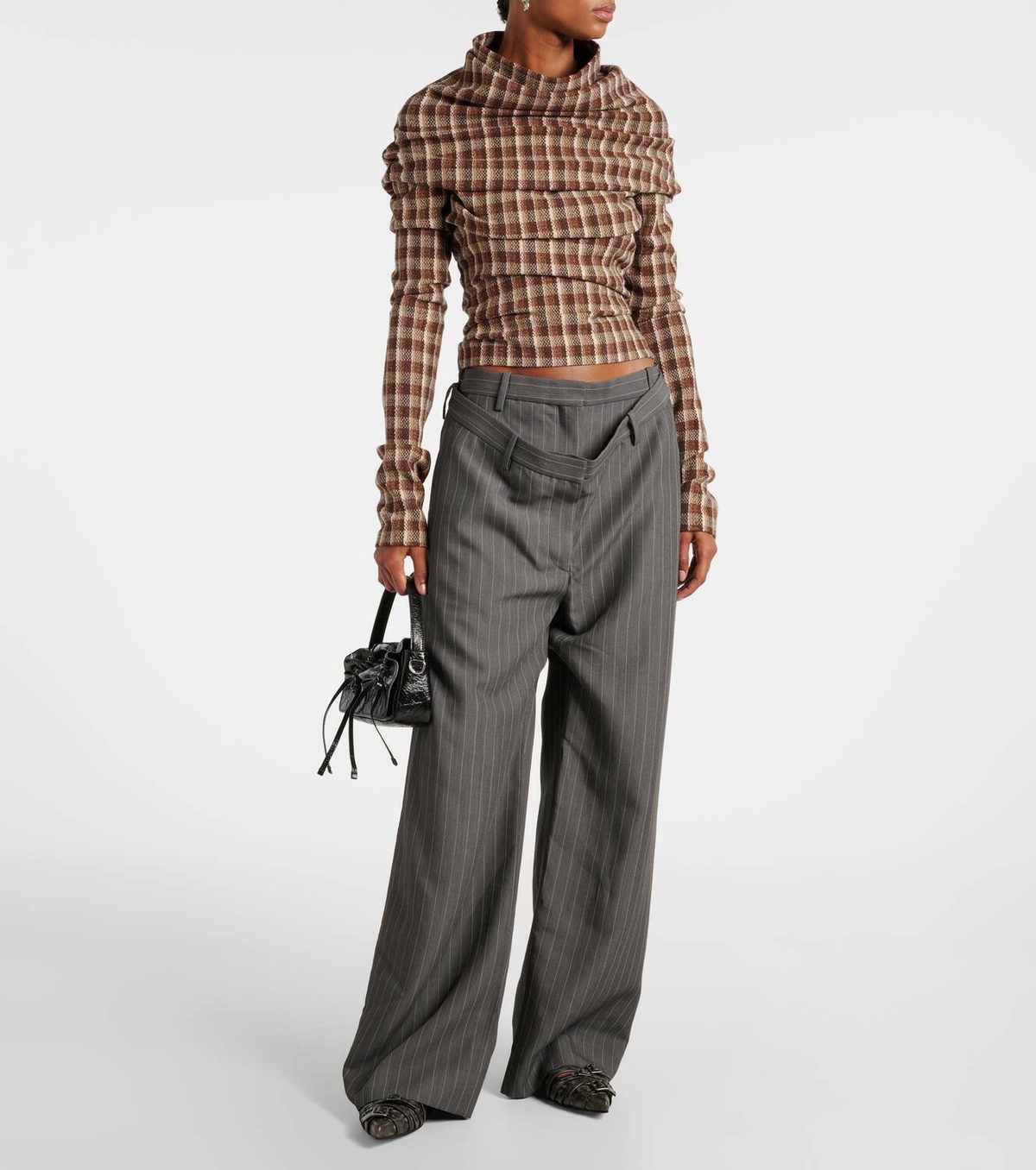 Acne Studios Plave pinstripe wide-leg pants Acne Studios