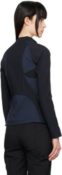 HYEIN SEO Navy & Black Paneled Windbreaker Jacket