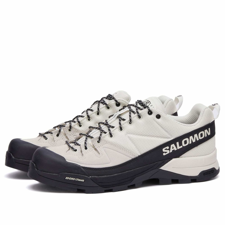 Photo: MM6 Maison Margiela Men's MM6 x Salomon X-ALP Sneaker in Vanilla Ice/Black/Almond Milk