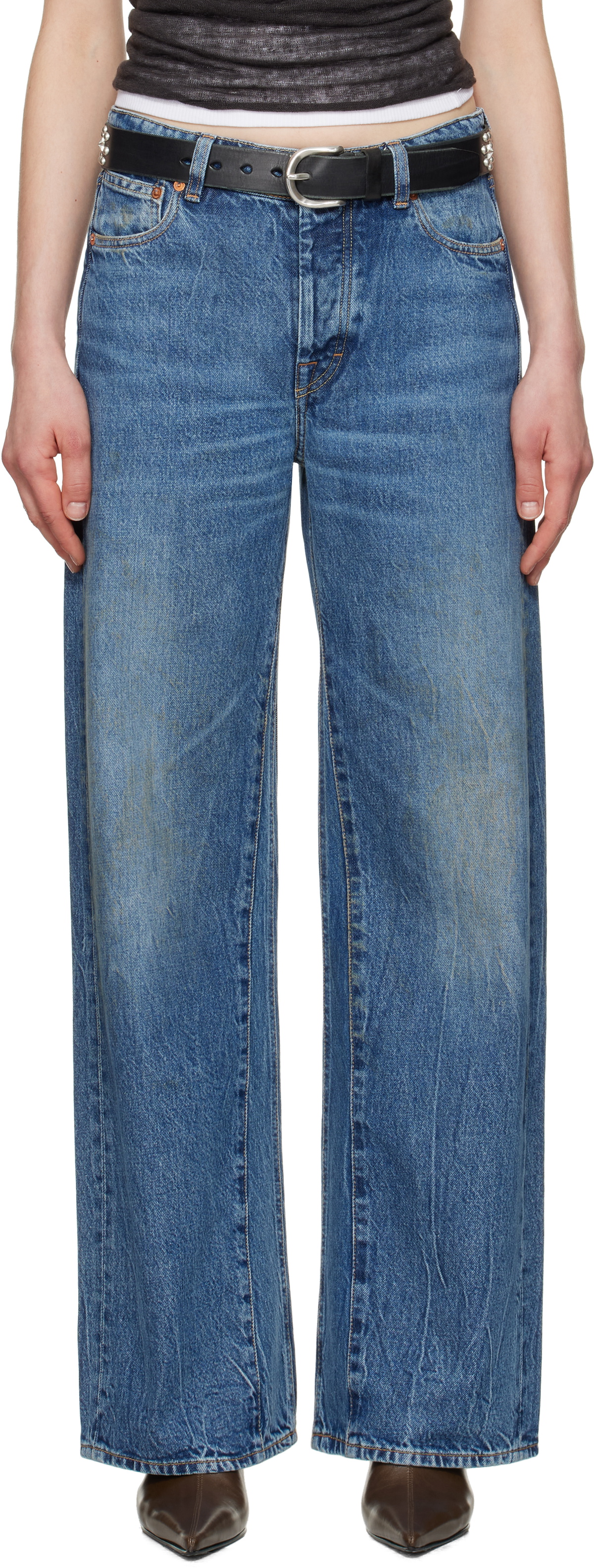 OUR LEGACY Blue Treble Cut Jeans Our Legacy