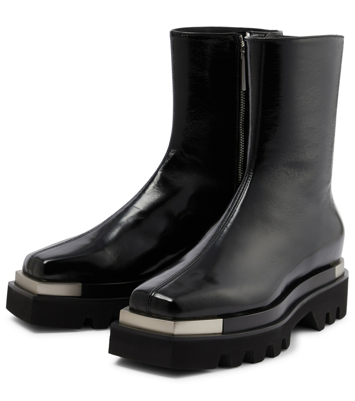 Peter do メタルヒールブーツ PETER DO Steel and leather ankle boots | THE OUTNET