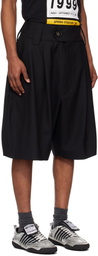 VAQUERA Black Suiting Baby Shorts