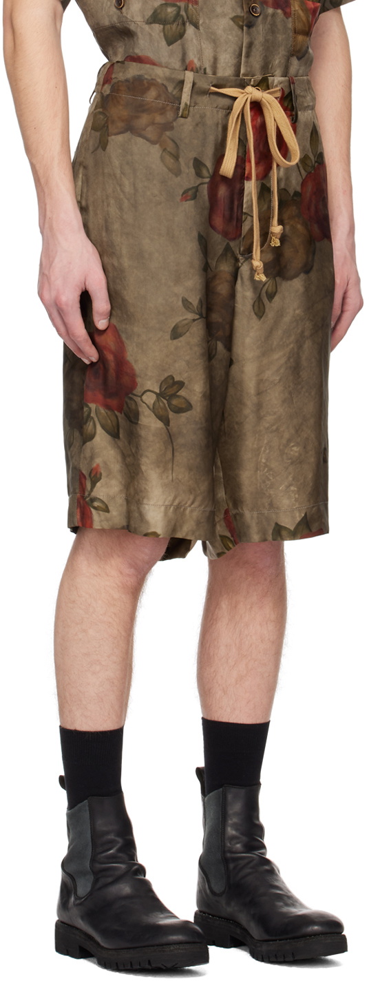 UMA WANG Khaki Pallor Shorts