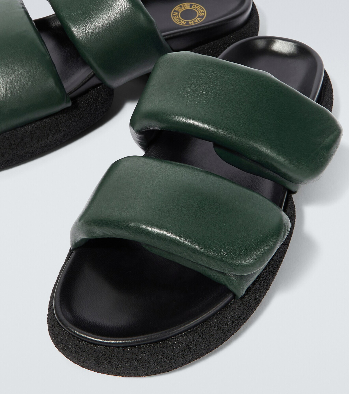 Dries Van Noten Padded leather sandals Dries Van Noten