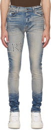 AMIRI Blue Bandana Jeans