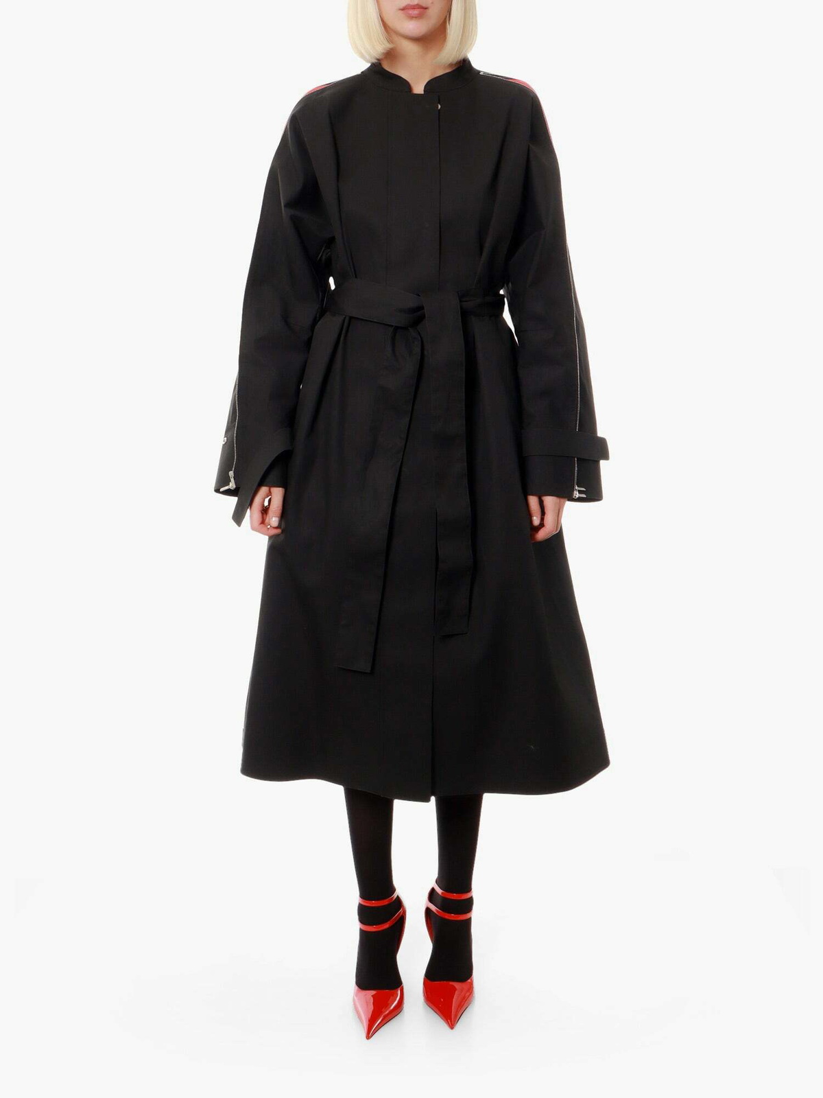 Ferragamo Trench Black Womens Salvatore Ferragamo