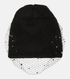 Jennifer Behr Alpaca wool-blend embellished beanie