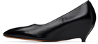 Maison Margiela Black Heel-Less Kitten Pump Heels