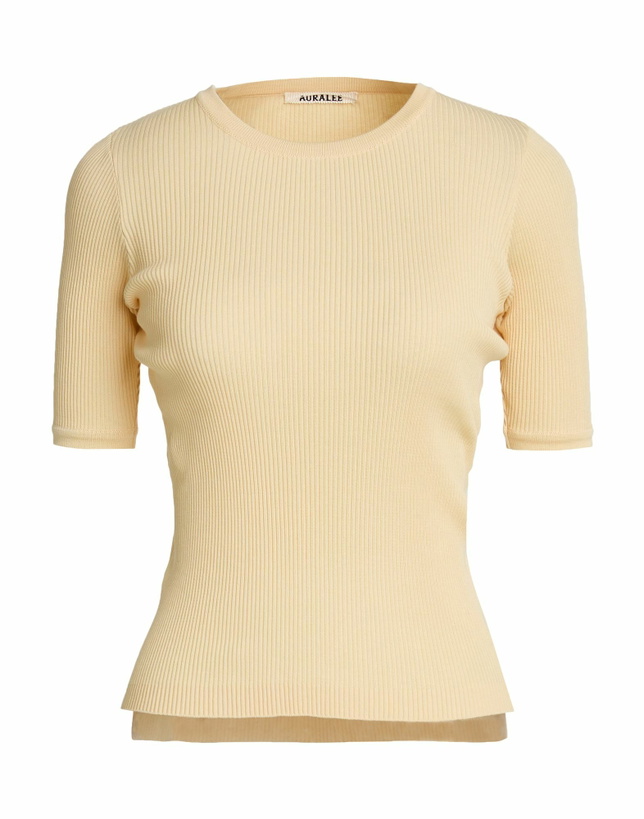 Photo: Auralee Womens Sweater Pastel in Yellow