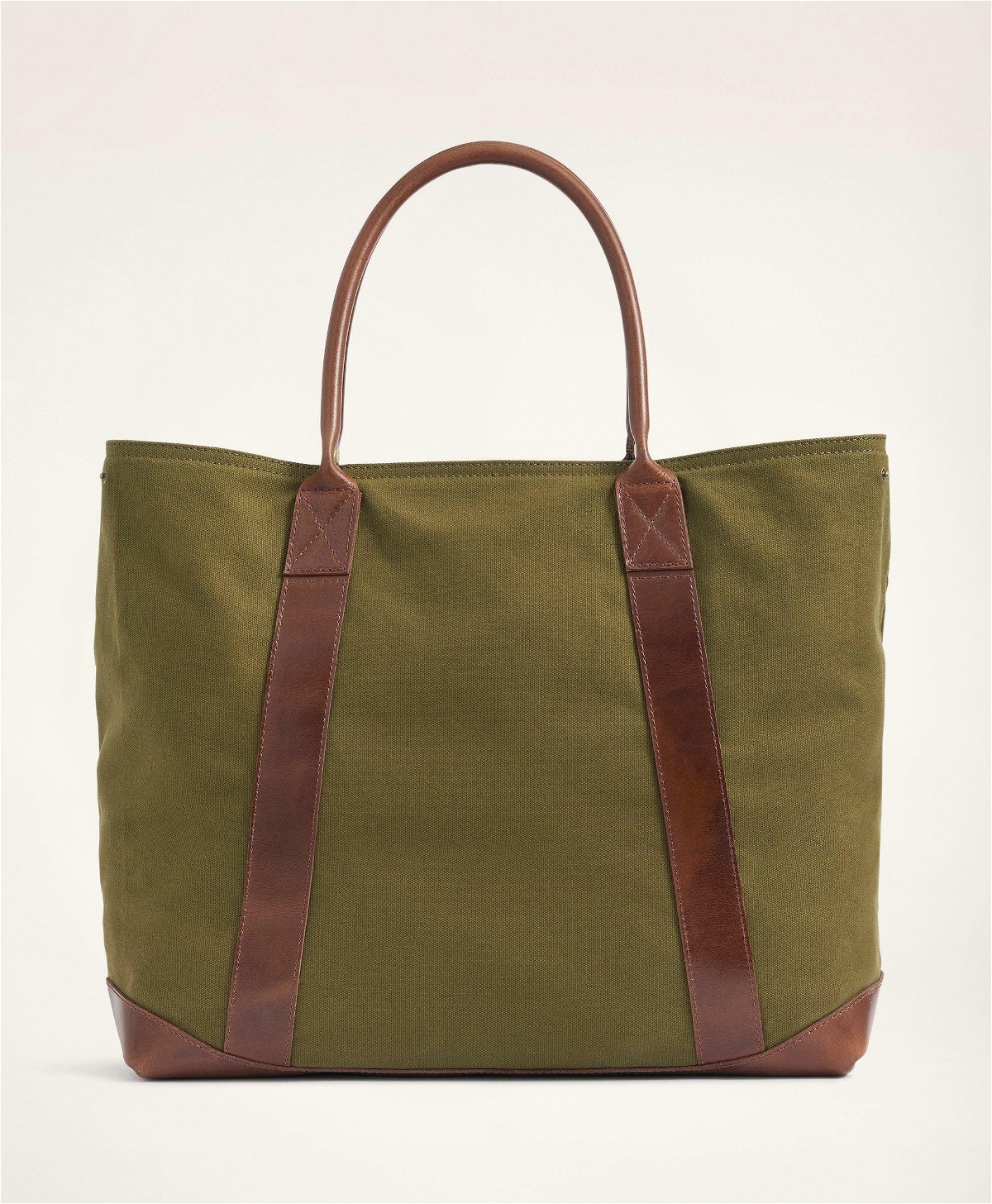 Photo: Brooks Brothers Men's Cotton Canvas Tote Bag | Green