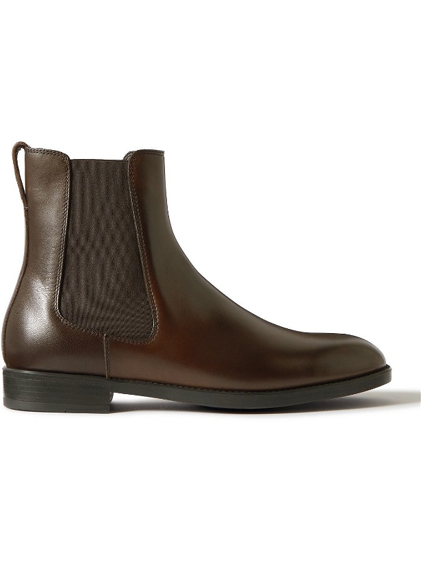Photo: TOM FORD - Robert Polished-Leather Chelsea Boots - Brown