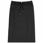 Courrèges Women's Tracksuit Interlock Long Skirt in Black