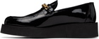 Ernest W. Baker Black Chain Creeper Loafers
