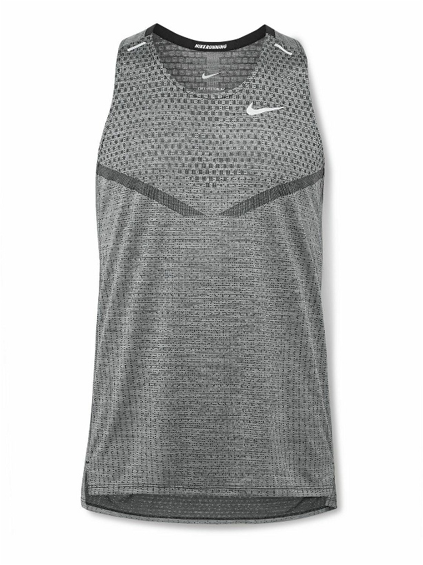 Photo: Nike Running - Ultra Slim-Fit Dri-FIT ADV TechKnit Tank Top - Gray