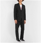 Wacko Maria - Black Unstructured Herringbone Linen Suit Jacket - Black