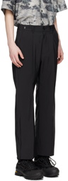 meanswhile Black Side Zip Trousers