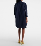 Loewe Draped cotton poplin minidress