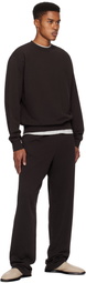 SKIMS Purple Terry Classic Crewneck Sweatshirt