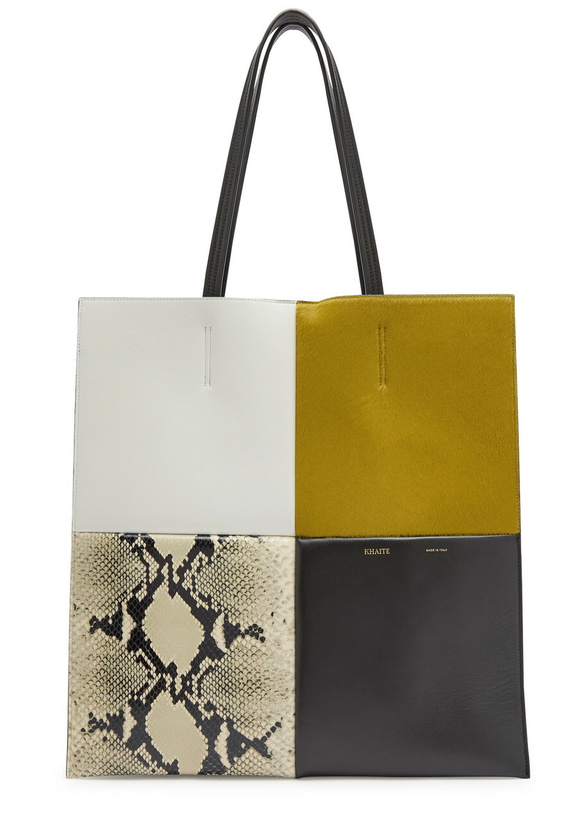 Photo: Khaite Piper Patchwork Leather Tote bag - Multicoloured - One Size