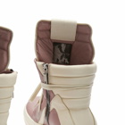 Rick Owens Men's Geobasket Sneakers in Dusty Pink/Milk