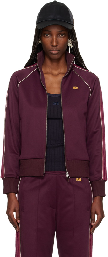 Photo: Wales Bonner Burgundy 'The Mantra' Track Jacket