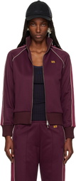 Wales Bonner Burgundy 'The Mantra' Track Jacket