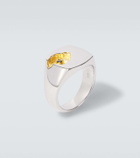 Tom Wood Mined gold-plated sterling silver ring