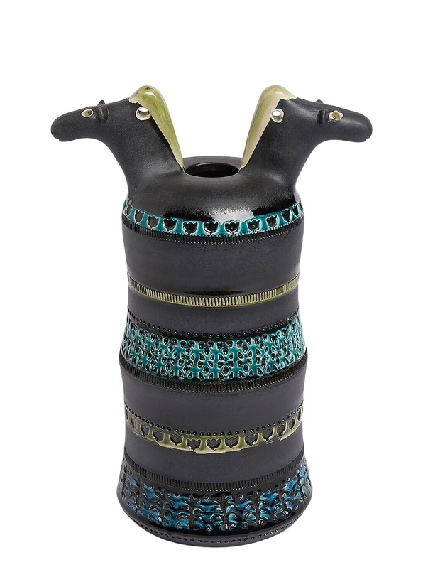 Photo: Bitossi Ceramiche Two Horse Heads Vase