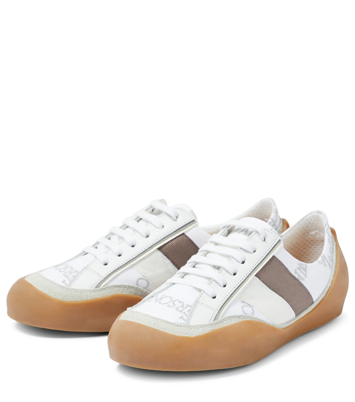 JW Anderson - Bubble embroidered canvas sneakers JW Anderson
