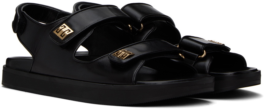 Givenchy Black 4G Sandals