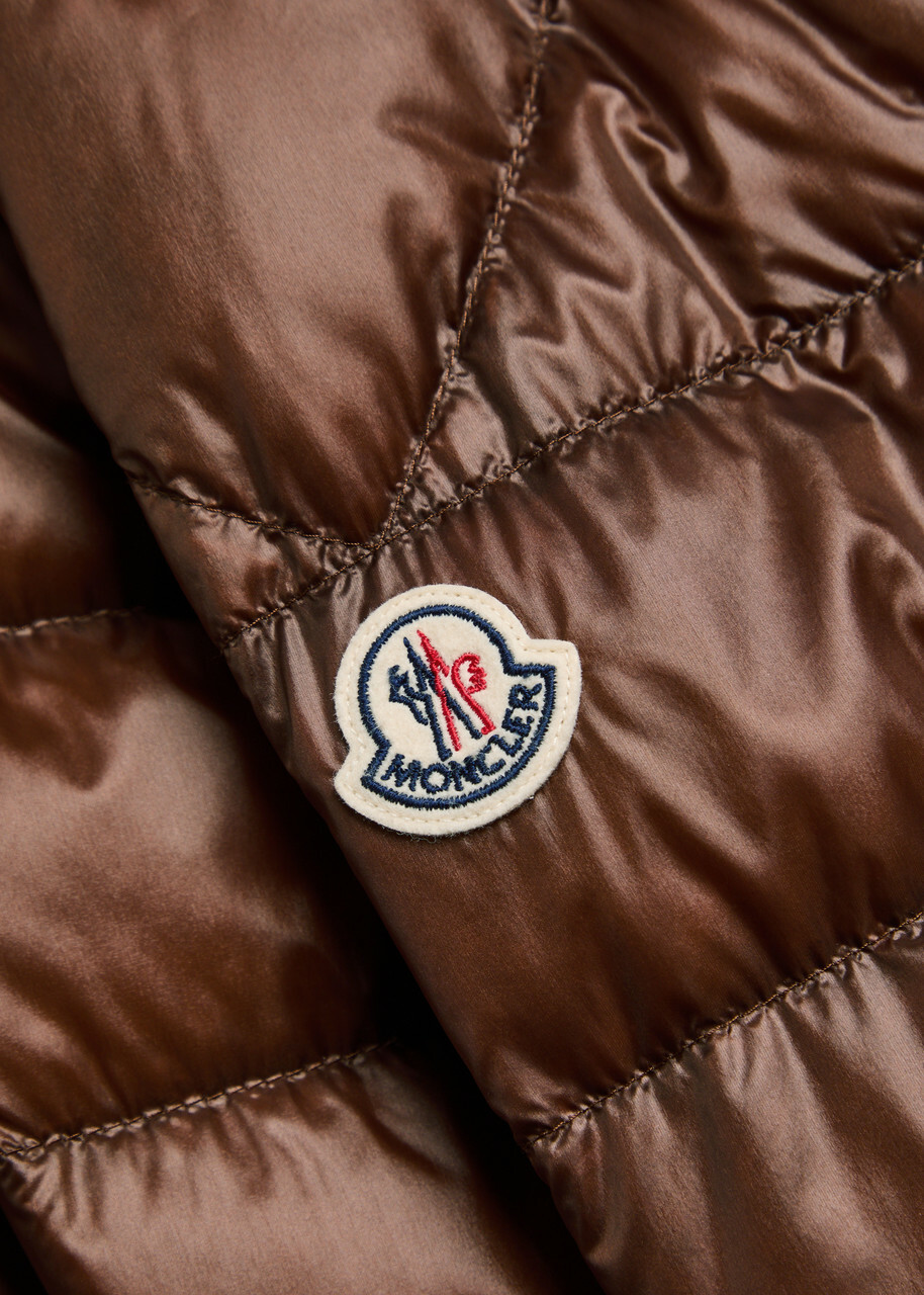 Moncler Selves Quilted Shell Jacket Brown