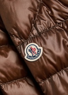 Moncler Selves Quilted Shell Jacket Brown